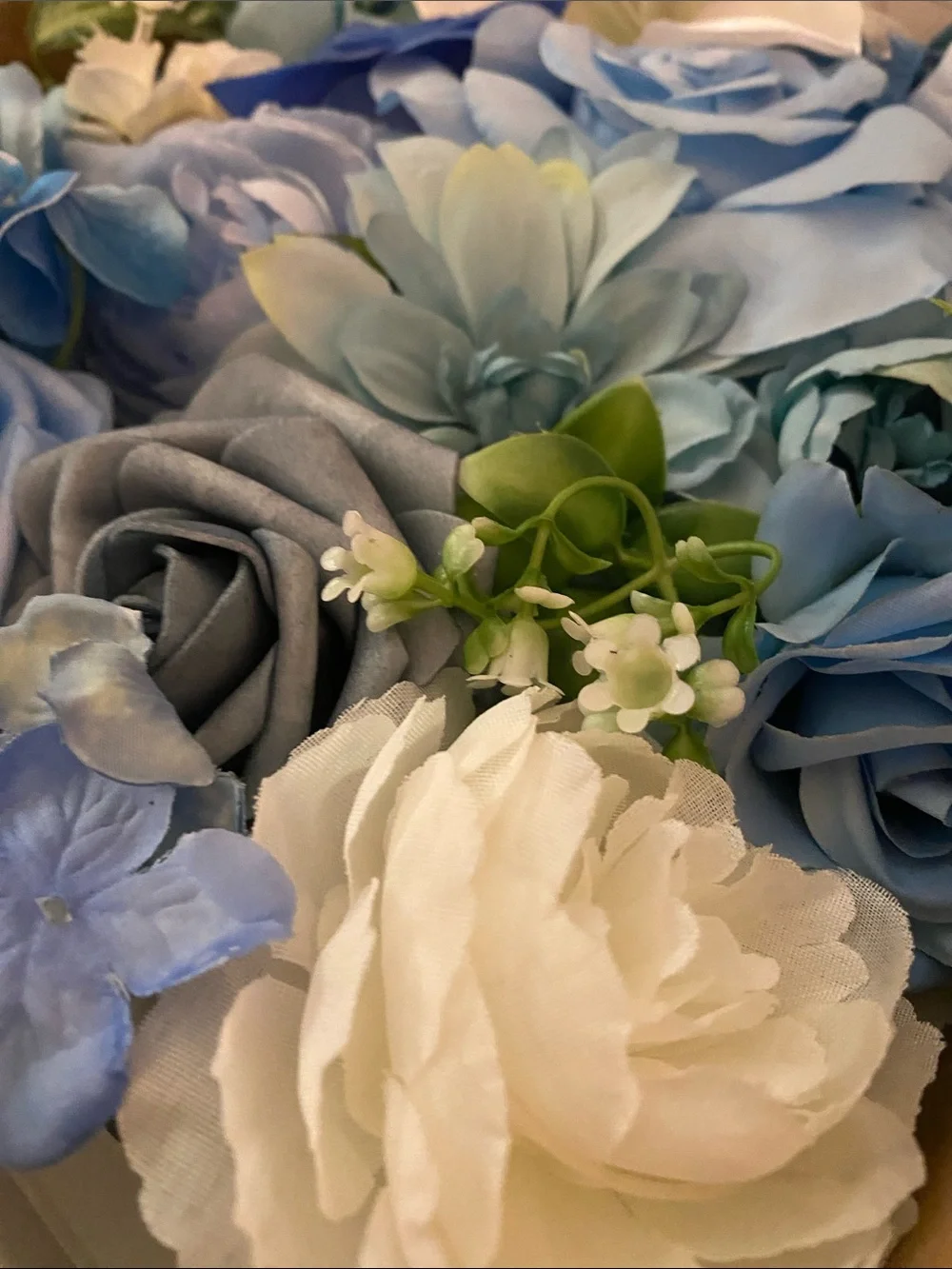 TINGE TIME Artificial Flowers (dusty blue)